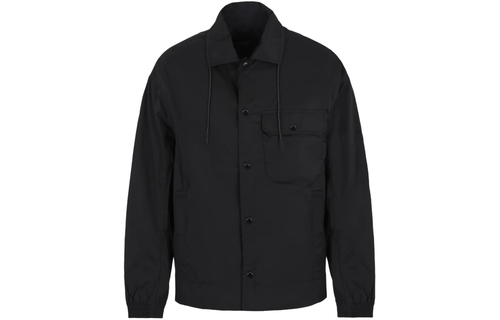 Emporio Armani SS24  Black Solid Single-Breasted Pocket Jacket 3D1BH8-1NPMZ-10999 圖 2