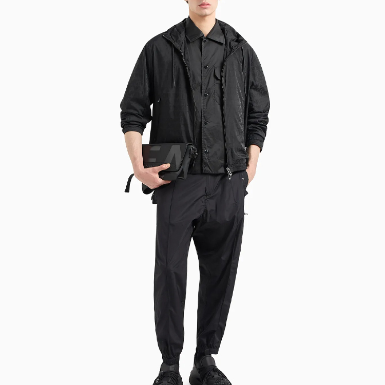 Emporio Armani SS24  Black Solid Single-Breasted Pocket Jacket 3D1BH8-1NPMZ-10999 圖 5