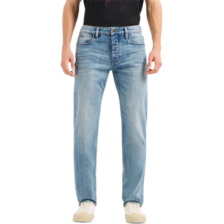 EMPORIO ARMANI SS24  Blue Relaxed Straight-Leg Mid-Rise Jeans 3D1J75-1DTEZ-0942 圖 3