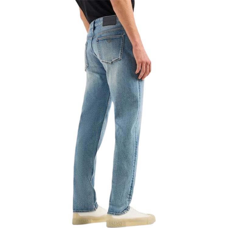 EMPORIO ARMANI SS24  Blue Relaxed Straight-Leg Mid-Rise Jeans 3D1J75-1DTEZ-0942 圖 5