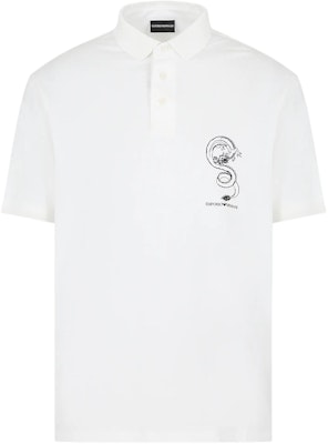 Emporio Armani SS24 龙刺绣 Polo 衬衫 - 龙年系列 EM000007-AF10017U-8133 1