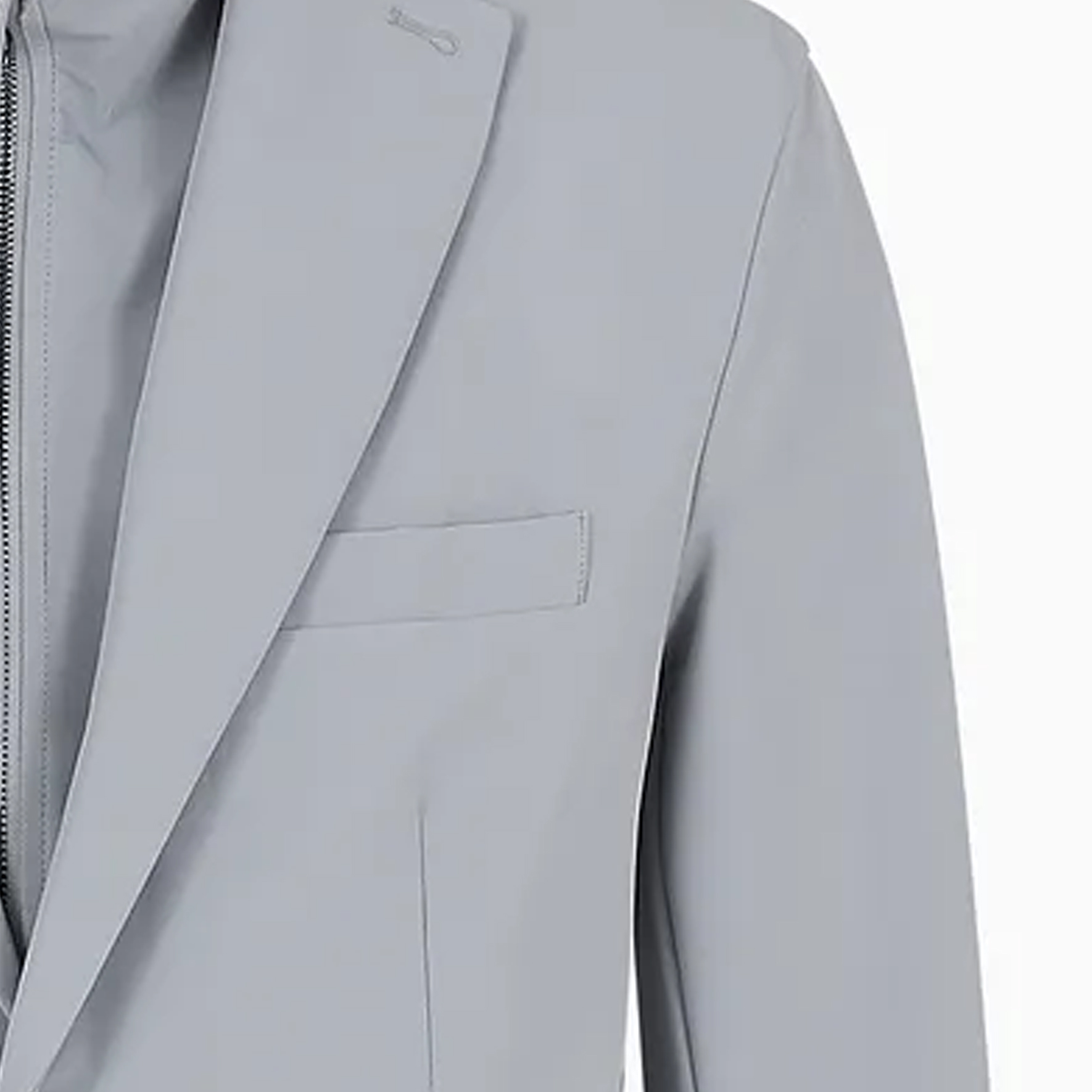 Emporio Armani SS24  Grey Single-Breasted Detachable Collar Blazer. EM000046-AF100611-U8060 圖 6