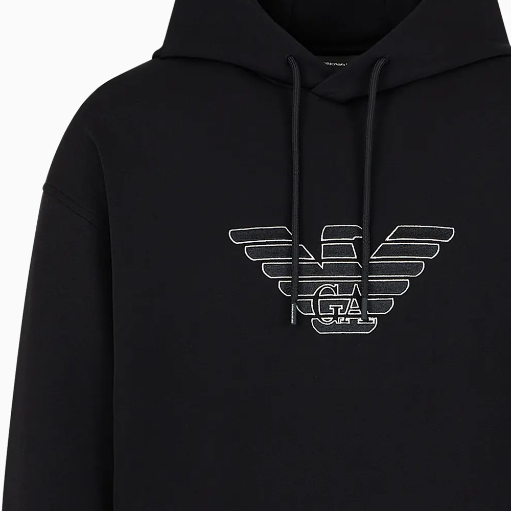 EMPORIO ARMANI SS24  Letter Print Hoodie Sweatshirt Long Sleeve Loose Fit. 3D1M63-1JHSZ-01A8 圖 3