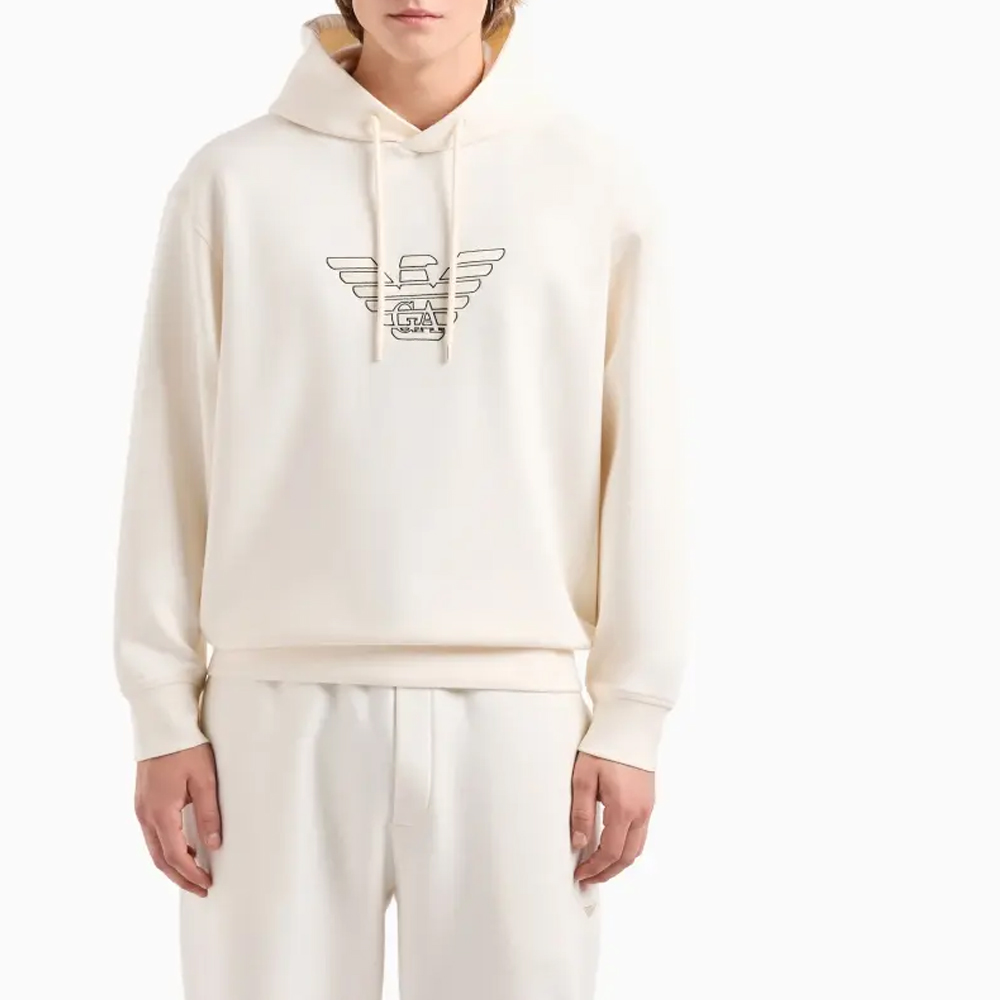 EMPORIO ARMANI SS24  Letter Print Hoodie Sweatshirt Long Sleeve Loose Fit. 3D1M63-1JHSZ-01A8 圖 5