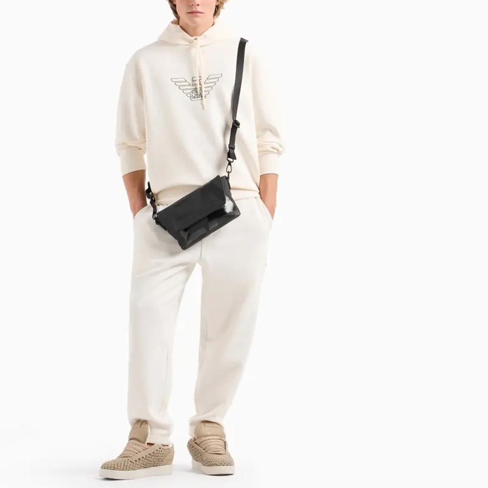 EMPORIO ARMANI SS24  Letter Print Hoodie Sweatshirt Long Sleeve Loose Fit. 3D1M63-1JHSZ-01A8 圖 6