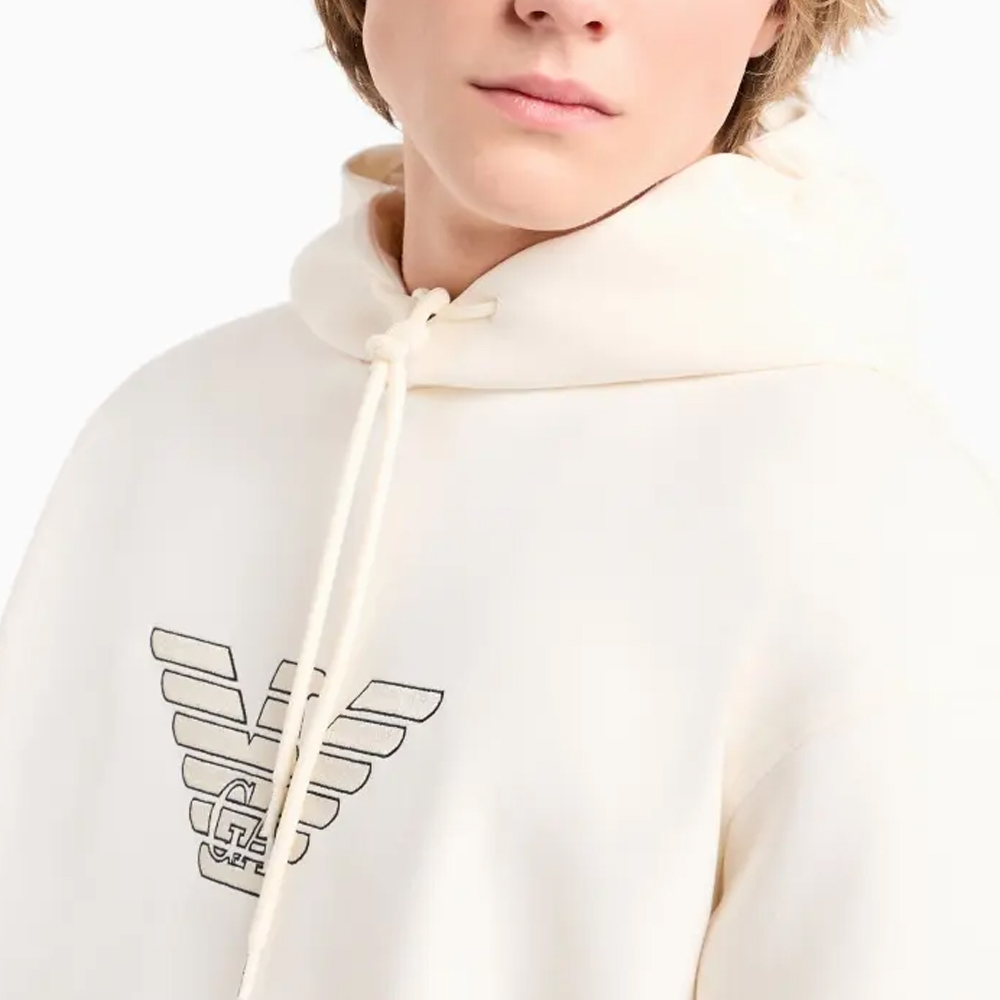 EMPORIO ARMANI SS24  Letter Print Hoodie Sweatshirt Long Sleeve Loose Fit. 3D1M63-1JHSZ-01A8 圖 8