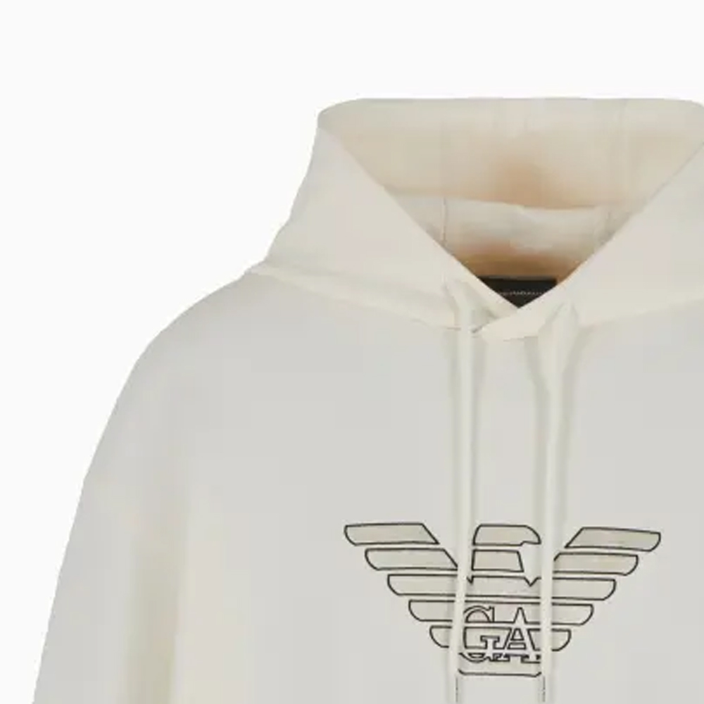 EMPORIO ARMANI SS24  Letter Print Hoodie Sweatshirt Long Sleeve Loose Fit. 3D1M63-1JHSZ-01A8 圖 9