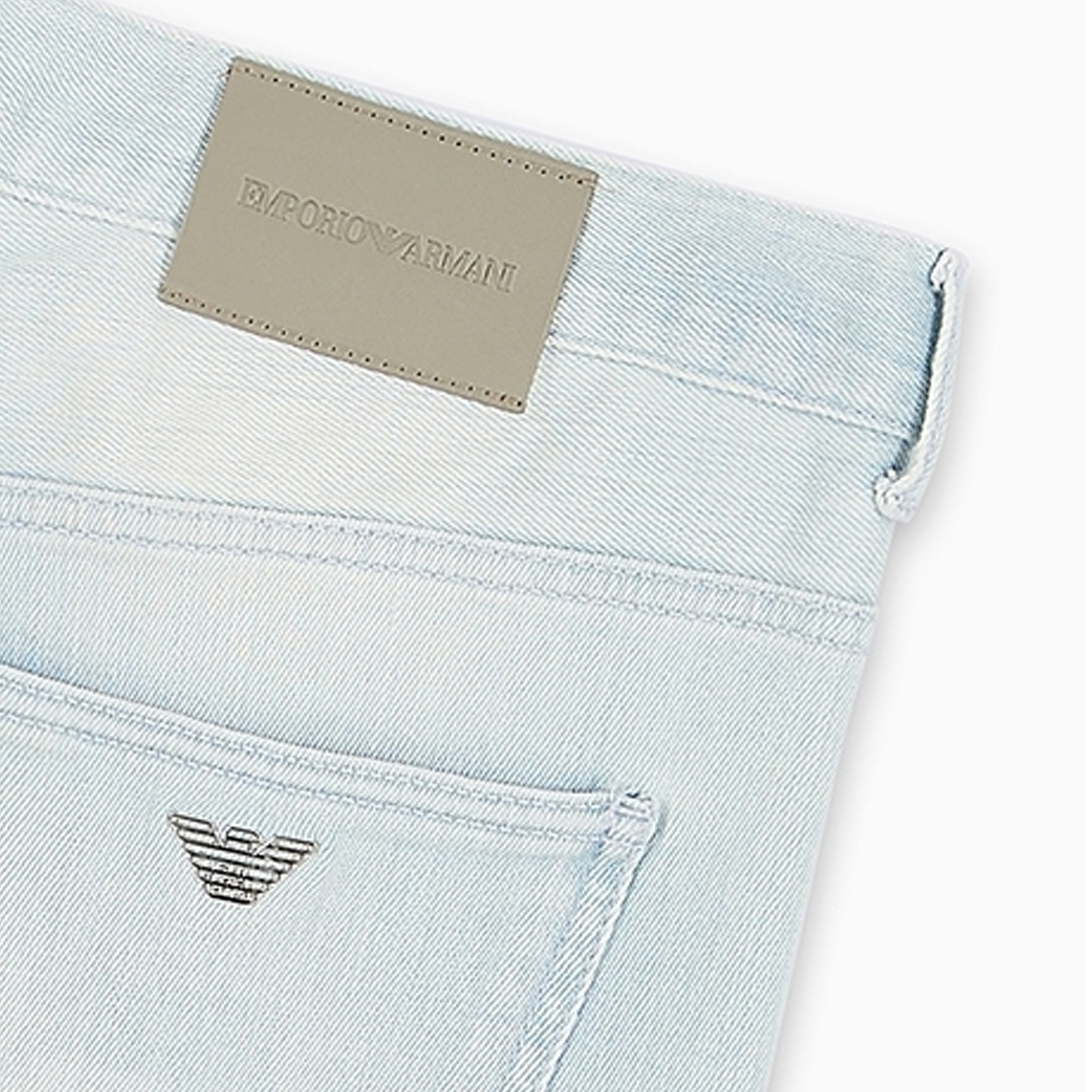 EMPORIO ARMANI SS24  Light Blue Slim Fit Low-Rise Skinny Jeans. 3D1J16-1D13Z-0943 圖 6