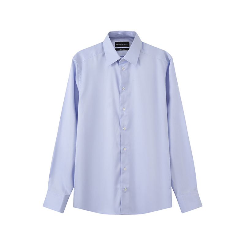 Order EMPORIO ARMANI SS24 Camisa Azul Claro Cuello Cuadrado Manga Larga. 01CN5L-0BC33-700