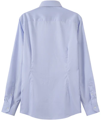 EMPORIO ARMANI SS24 Camisa Azul Claro Cuello Cuadrado Manga Larga. 01CN5L-0BC33-700 Lookbook EMPORIO ARMANI SS24 Camisa Azul Claro Cuello Cuadrado Manga Larga. 01CN5L-0BC33-700