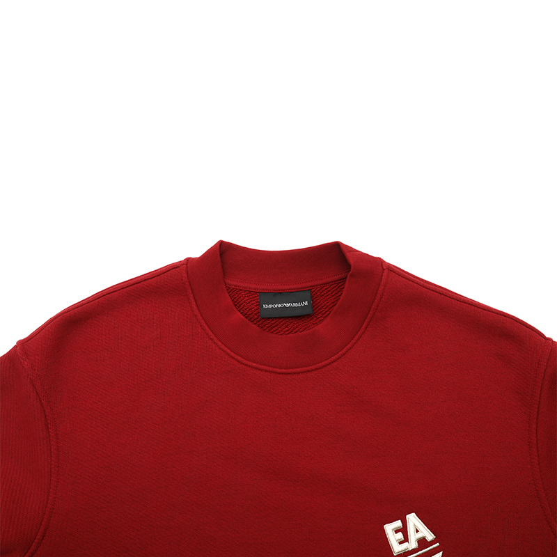 Cheap Emporio Armani SS24 Logo Applique Crewneck Sweatshirt Kasual. 3D1MEC-1JODZ-0032