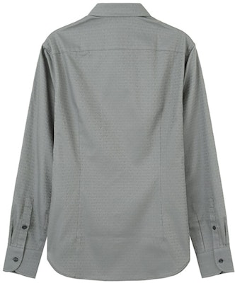 EMPORIO ARMANI SS24 綠色Logo提花單排扣長袖襯衫 3D1C86-1NIUZ-F610 Lookbook EMPORIO ARMANI SS24 綠色Logo提花單排扣長袖襯衫 3D1C86-1NIUZ-F610