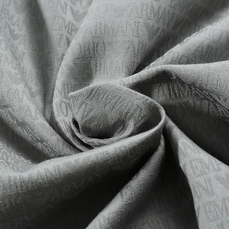 Purchase EMPORIO ARMANI SS24 綠色Logo提花單排扣長袖襯衫 3D1C86-1NIUZ-F610