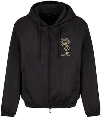 Emporio Armani SS24 Hoodie Jaket Kasual Logo Cetak Hitam. EM000006-AF10016-U8133 Buy Emporio Armani SS24 Hoodie Jaket Kasual Logo Cetak Hitam. EM000006-AF10016-U8133