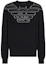 Buy EMPORIO ARMANI SS24 Sweater Longgar Logo Print Crewneck. 3D1MXB-1MPCZ-F003