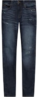EMPORIO ARMANI SS24 Low-Rise Slim Fit Washed Straight Jeans Blue 6D1J06-1D98Z EMPORIO ARMANI SS24 Low-Rise Slim Fit Washed Straight Jeans Blue 6D1J06-1D98Z