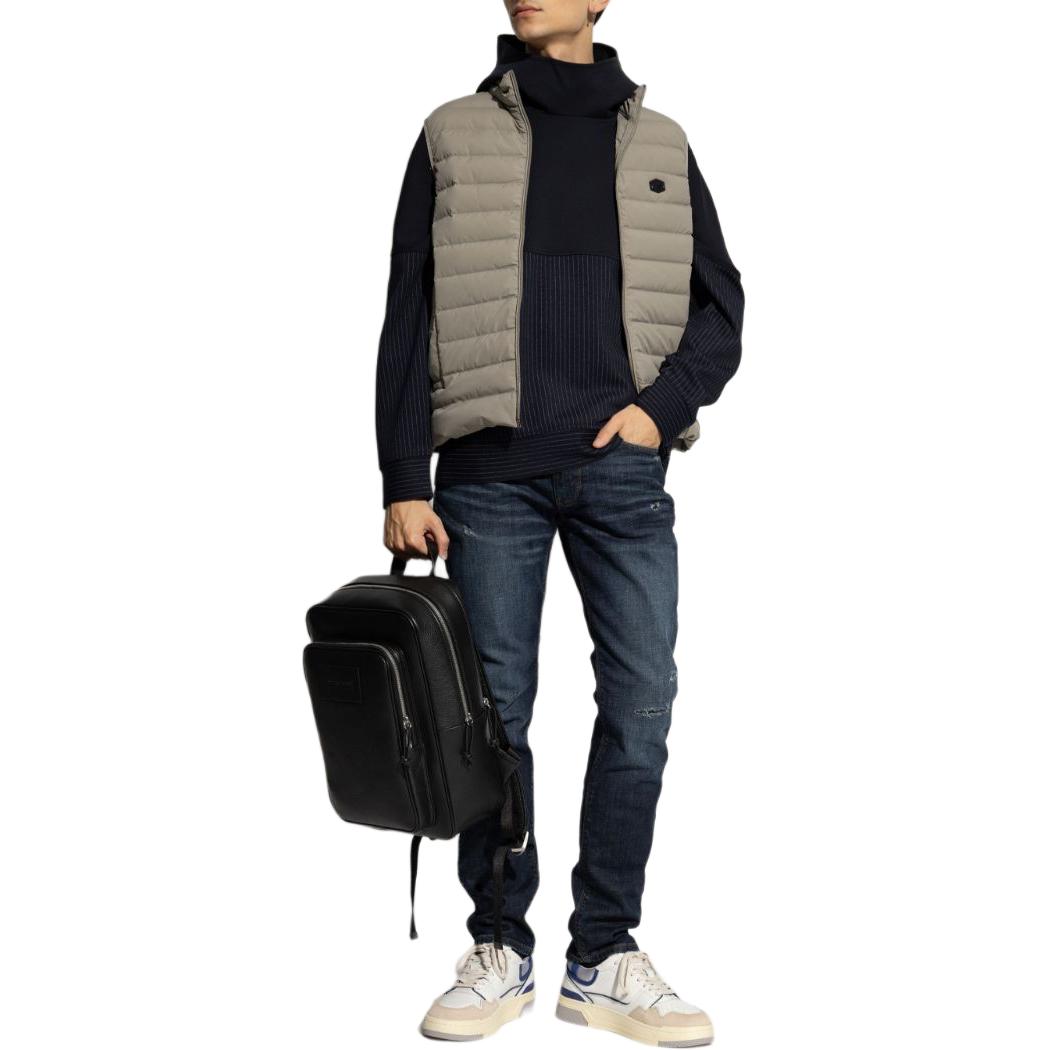 Lookbook EMPORIO ARMANI SS24 低腰修身型藍色水洗直筒牛仔褲 6D1J06-1D98Z