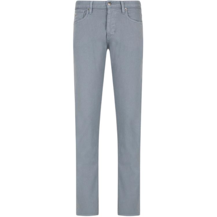 Emporio Armani SS24  Low-Waist Slim Fit Straight Jeans Grey. 3D1J75-1N4RZ-0639