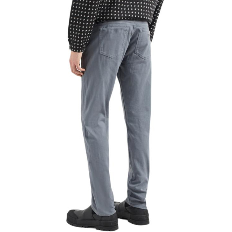 Emporio Armani SS24  Low-Waist Slim Fit Straight Jeans Grey. 3D1J75-1N4RZ-0639 圖 4