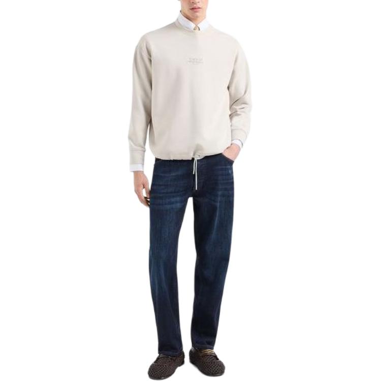 EMPORIO ARMANI SS24  Low-Waist Wide-Leg Blue Jeans with Back Logo Patch. 3D1J69-1D02Z1-0941 圖 3