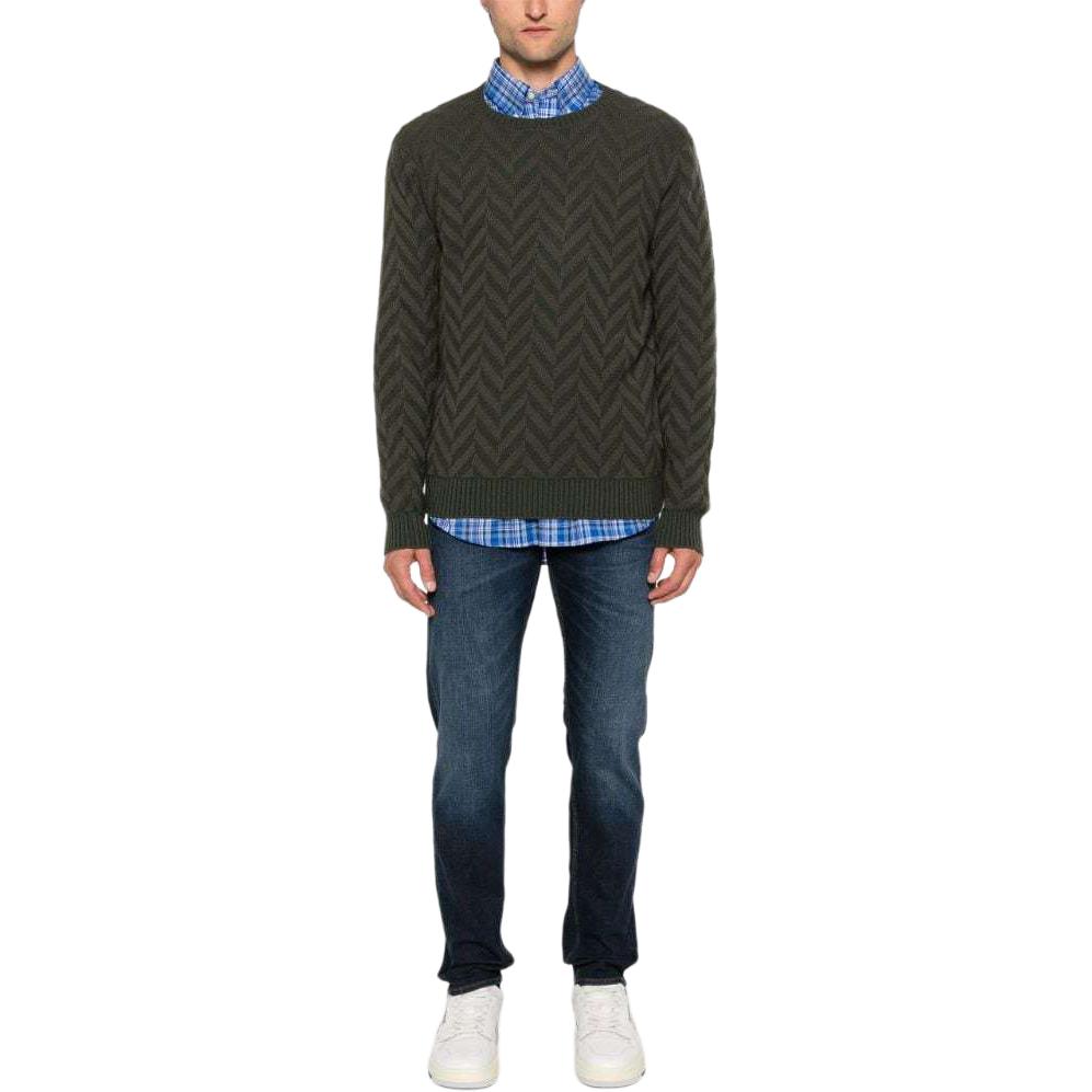 EMPORIO ARMANI SS24  Mid-Rise Casual Logo Jeans Indigo Blue. 6D1J75-1D83Z 圖 3