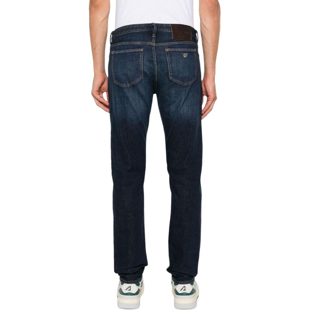 EMPORIO ARMANI SS24  Mid-Rise Casual Logo Jeans Indigo Blue. 6D1J75-1D83Z 圖 4