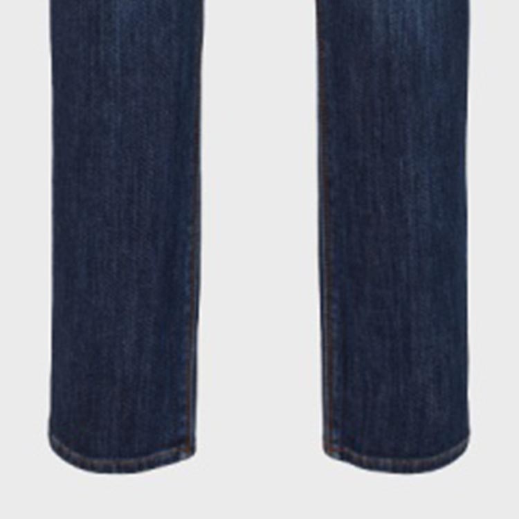 Sizing Emporio Armani SS24 Seluar Jeans Biru Gelap Mid-Rise Kasual dengan Poket Berzip. 3D1J06-1DRPZ-0942