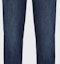 Cheap Emporio Armani SS24 Seluar Jeans Biru Gelap Mid-Rise Kasual dengan Poket Berzip. 3D1J06-1DRPZ-0942