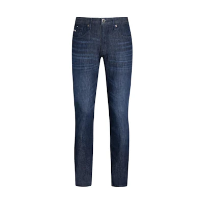 EMPORIO ARMANI SS24 Mid-Waist Solid Color Jeans Denim Blue. 8N1J06-1D16Z-0941