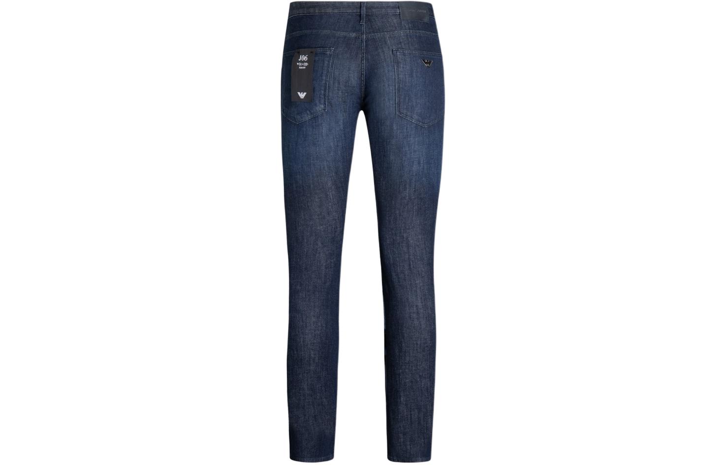 EMPORIO ARMANI SS24  Mid-Waist Solid Color Jeans Denim Blue. 8N1J06-1D16Z-0941 圖 3