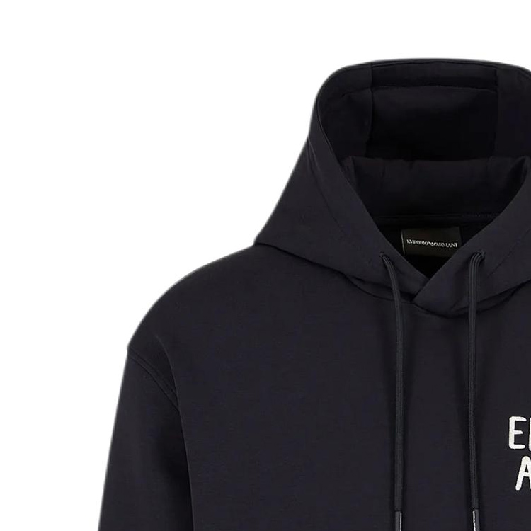 EMPORIO ARMANI SS24  Navy Blue Logo Print Drawstring Hoodie. 3D1M72-1JHSZ-09R4 圖 4