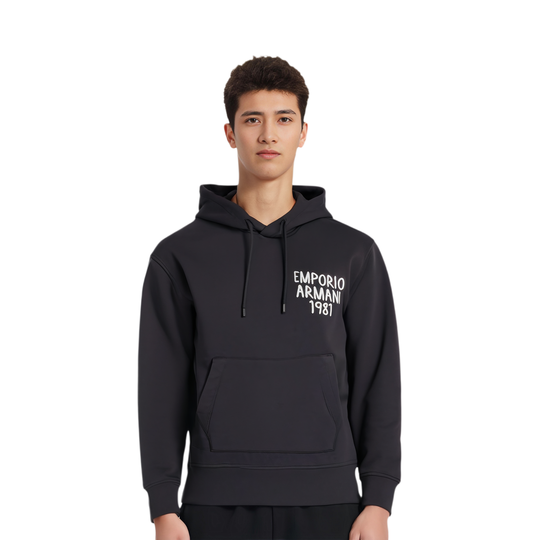 EMPORIO ARMANI SS24  Navy Blue Logo Print Drawstring Hoodie. 3D1M72-1JHSZ-09R4 圖 8
