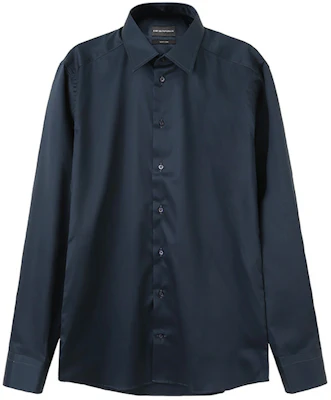 EMPORIO ARMANI SS24 Camisa Azul Marino de Manga Larga con Botón Frontal 01CN5L-0BC33-920 Buy EMPORIO ARMANI SS24 Camisa Azul Marino de Manga Larga con Botón Frontal 01CN5L-0BC33-920