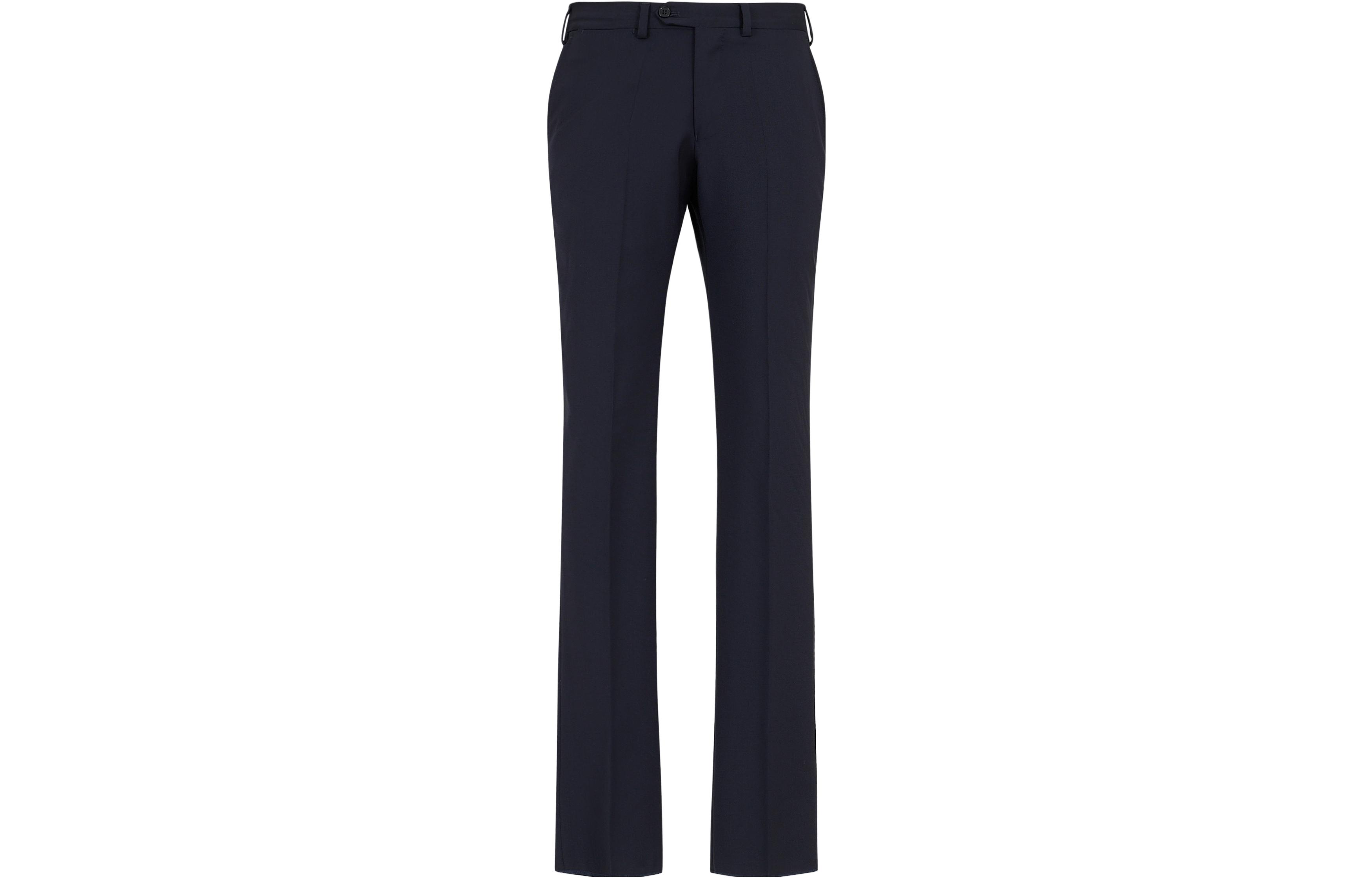 Emporio Armani SS24  Navy Blue Straight-Leg Casual Pants. E31P0B-01504-922