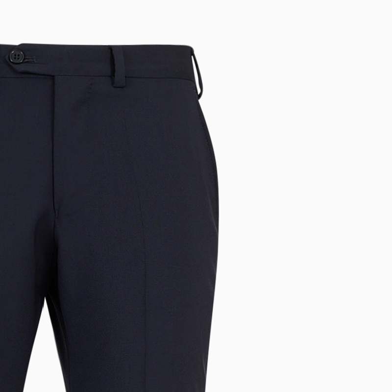 Shop Emporio Armani SS24 海軍藍直筒休閒長褲 E31P0B-01504-922