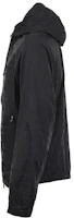 Shop EMPORIO ARMANI SS24 海軍藍Logo拉鍊連帽外套夾克。 3D1BH4-1NNXZ-0920