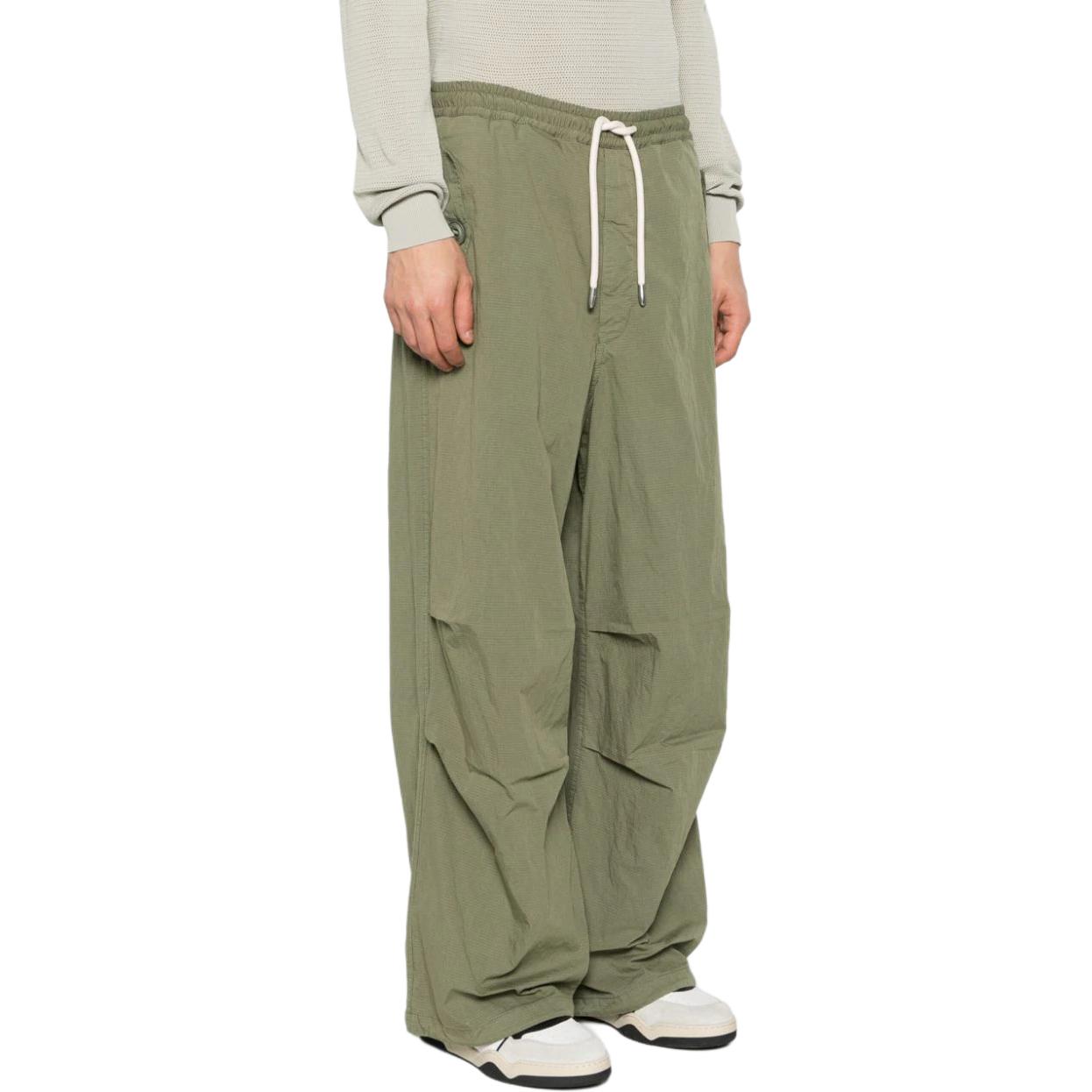 Purchase エンポリオアルマーニ SS24 オリーブグリーン ワイドレッグ カジュアルパンツ. 3D1P9D-1K3CZ-05C0