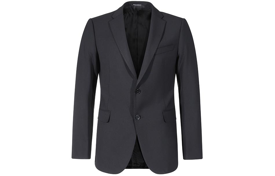 EMPORIO ARMANI SS24  Slim Fit Black Suit with Solid Color Notch Lapel. 01VMEB-0B006-999 圖 3
