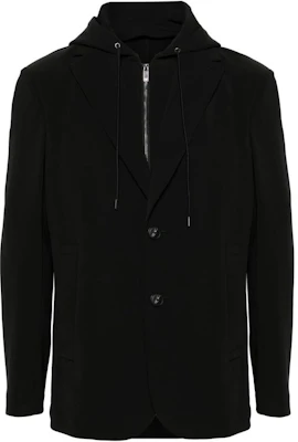 Emporio Armani SS24 修身連帽西裝外套 黑色 3D1G73-1NPQZ-0999 Buy Emporio Armani SS24 修身連帽西裝外套 黑色 3D1G73-1NPQZ-0999
