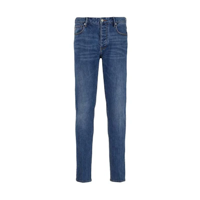 Emporio Armani SS24 Slim Fit Low-Rise Straight Jeans Blue. 3D1J75-1DRRZ-0943