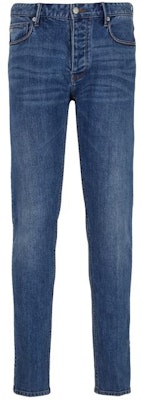 Emporio Armani SS24 修身低腰直筒牛仔褲 藍色。 3D1J75-1DRRZ-0943 Order Emporio Armani SS24 修身低腰直筒牛仔褲 藍色。 3D1J75-1DRRZ-0943