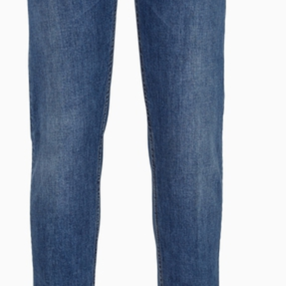 Sizing Emporio Armani SS24 修身低腰直筒牛仔褲 藍色。 3D1J75-1DRRZ-0943