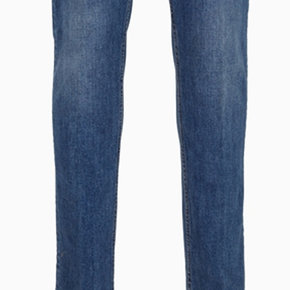 Cheap Emporio Armani SS24 修身低腰直筒牛仔褲 藍色。 3D1J75-1DRRZ-0943