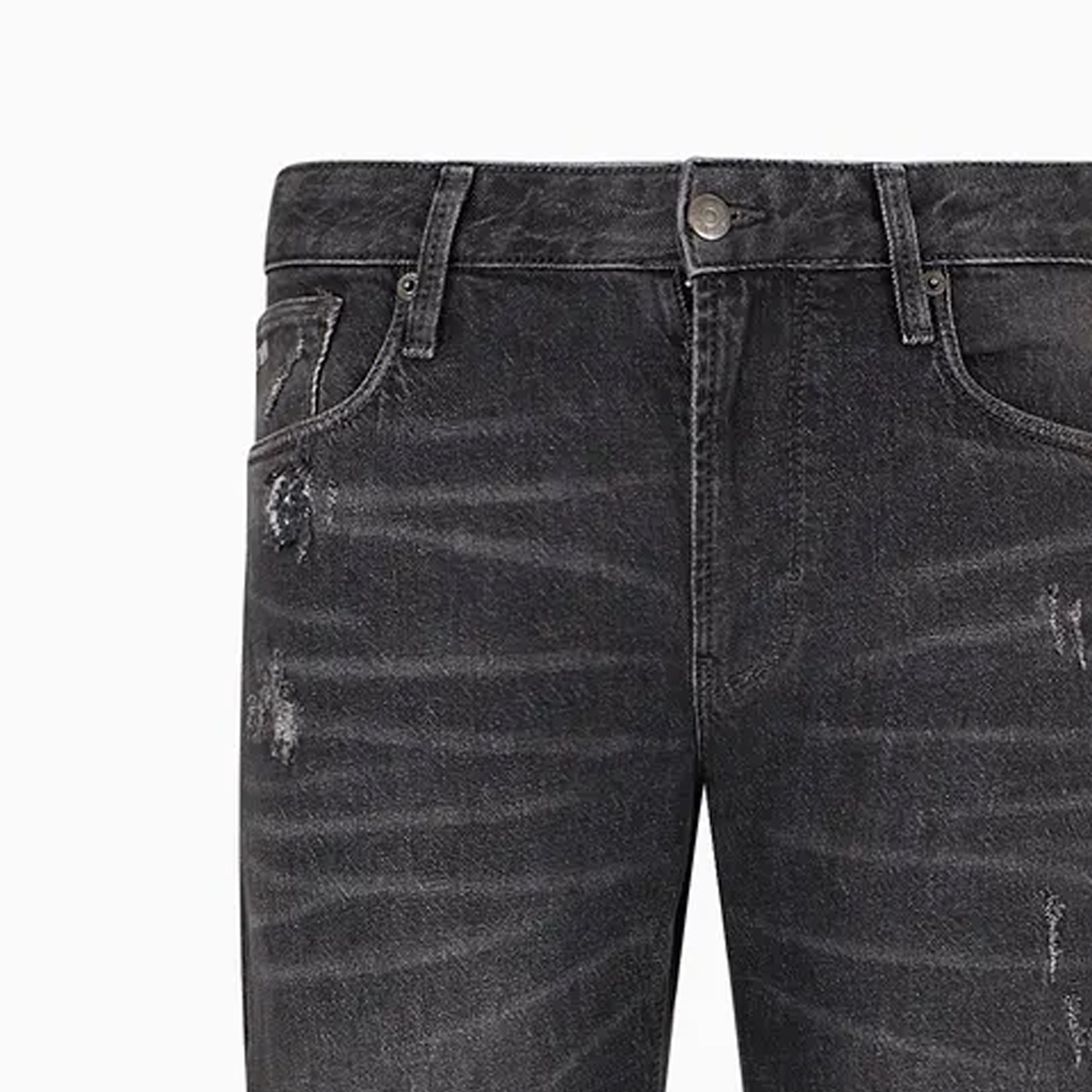 EMPORIO ARMANI SS24  Slim Straight Logo Low-Rise Jeans Black 3D1J06-1D06Z-10007 圖 3