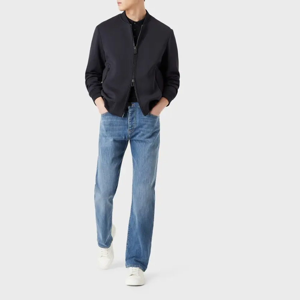 EMPORIO ARMANI SS24  Solid Button Mid-Rise Straight-Leg Jeans 8N1J21-1G0LZ-0942 圖 7