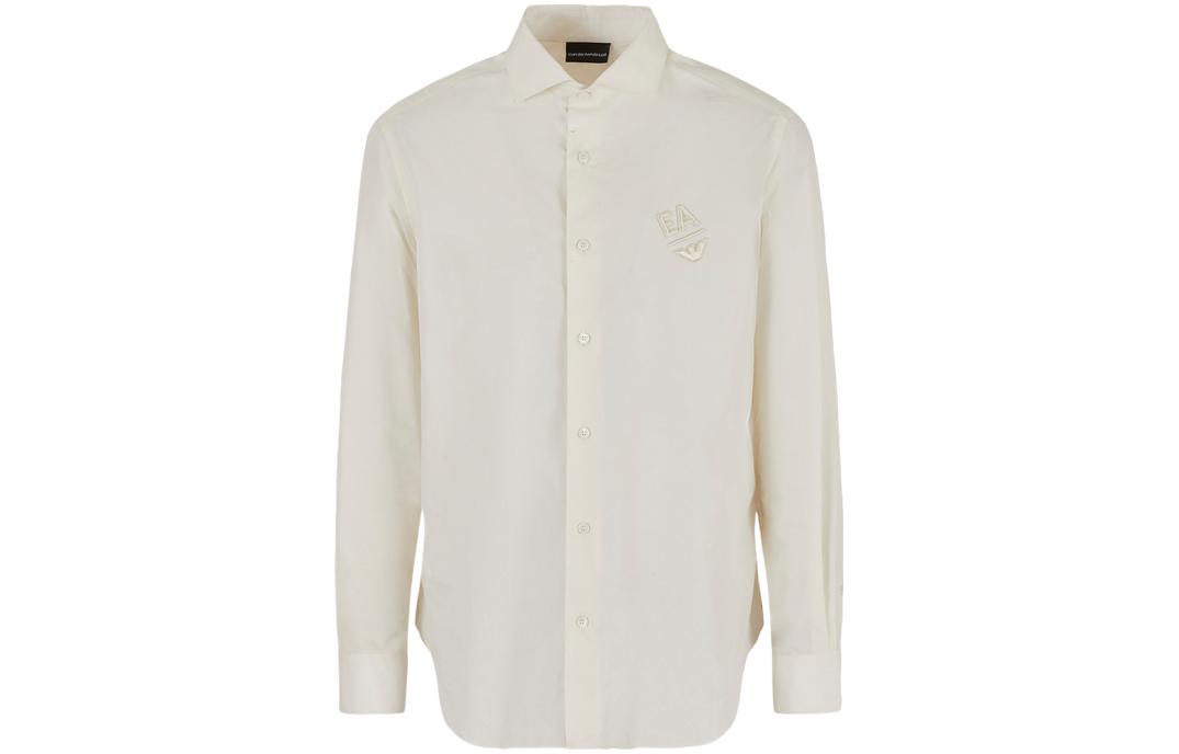 Order EMPORIO ARMANI SS24 纯色休闲长袖衬衫按钮式设计。 3D1C86-1K2NZ-0128