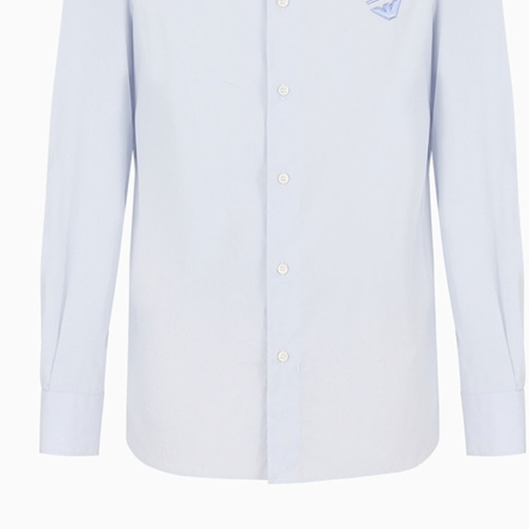 Cheap EMPORIO ARMANI SS24 纯色休闲长袖衬衫按钮式设计。 3D1C86-1K2NZ-0128