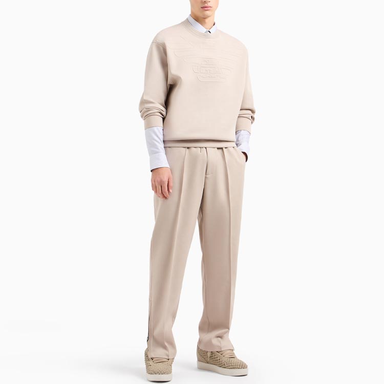 EMPORIO ARMANI SS24  Solid Color Crewneck Pullover Long Sleeve Sweatshirt 3D1MDX-1JHSZ-0962 圖 5