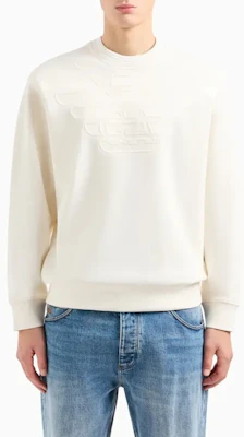 EMPORIO ARMANI SS24 Solid Color Crewneck Pullover Long Sleeve Sweatshirt 3D1MDX-1JHSZ-0962 1