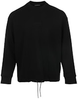 EMPORIO ARMANI SS24 Solid Drawstring Sweatshirt with Eagle Logo Embroidery 3D1M62-1JHSZ-0999 EMPORIO ARMANI SS24 Solid Drawstring Sweatshirt with Eagle Logo Embroidery 3D1M62-1JHSZ-0999